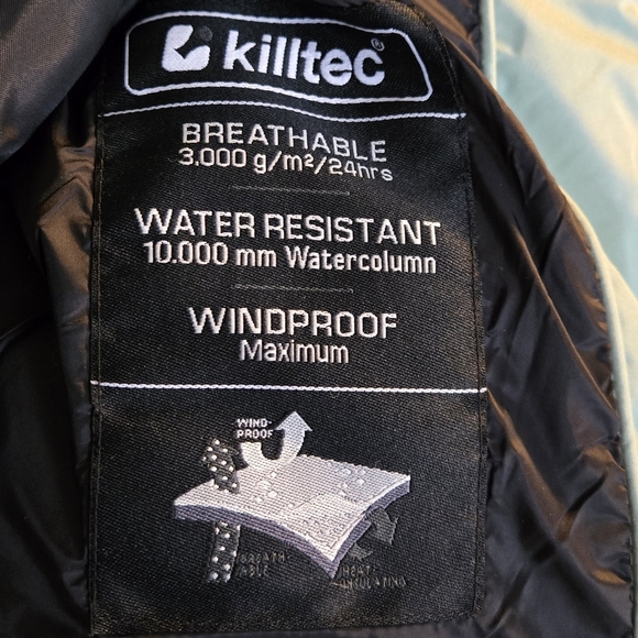 Cc - NWT Killtec houndstooth logo puffer ski jacket - Picture 12 of 14